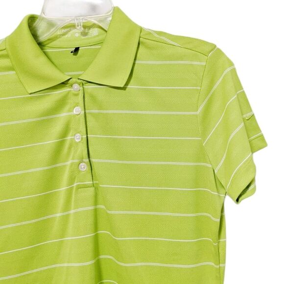 Nike Golf Dri-Fit Polo Top Short Sleeve Green S - Picture 3 of 9